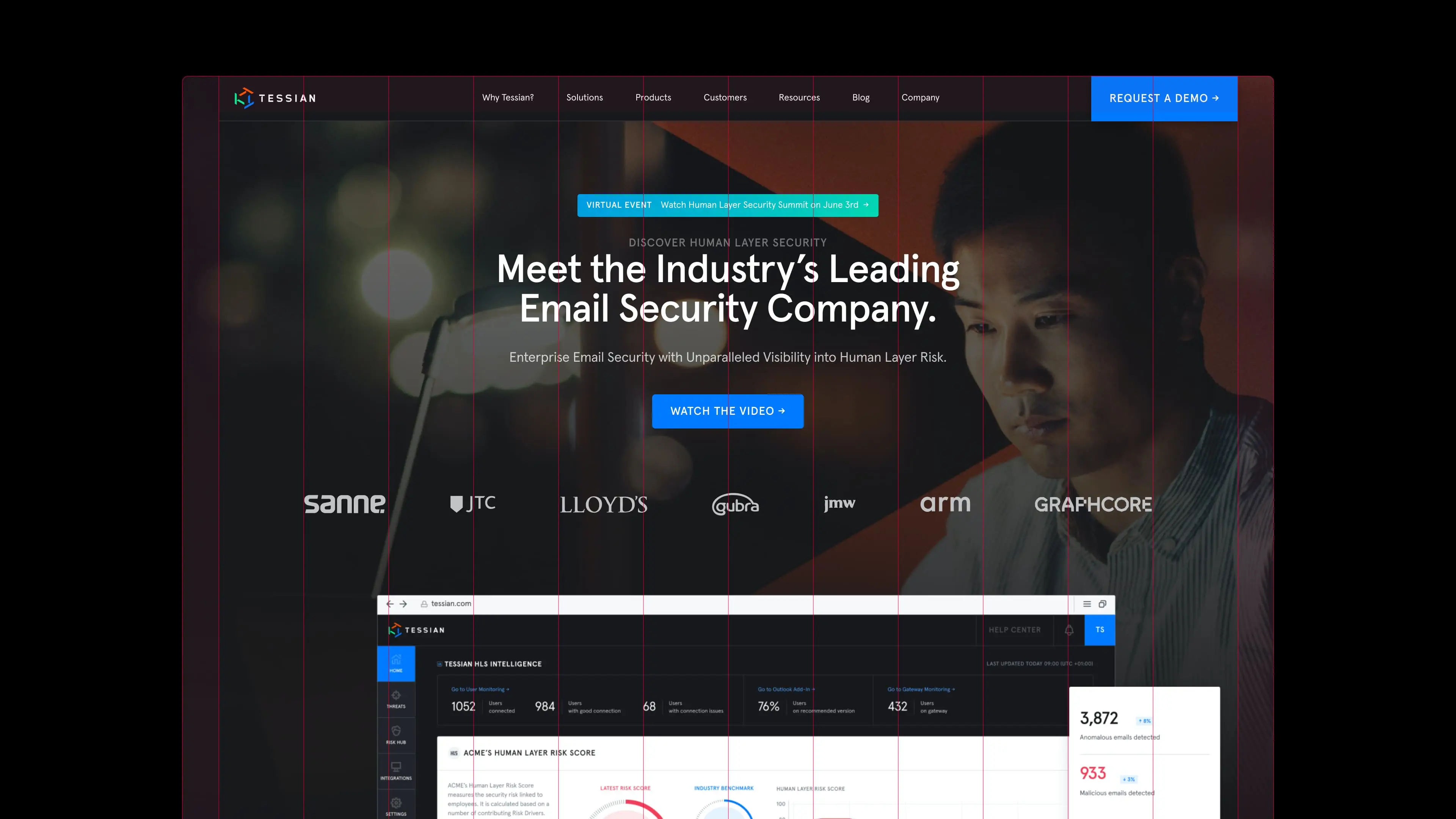Tessian homepage